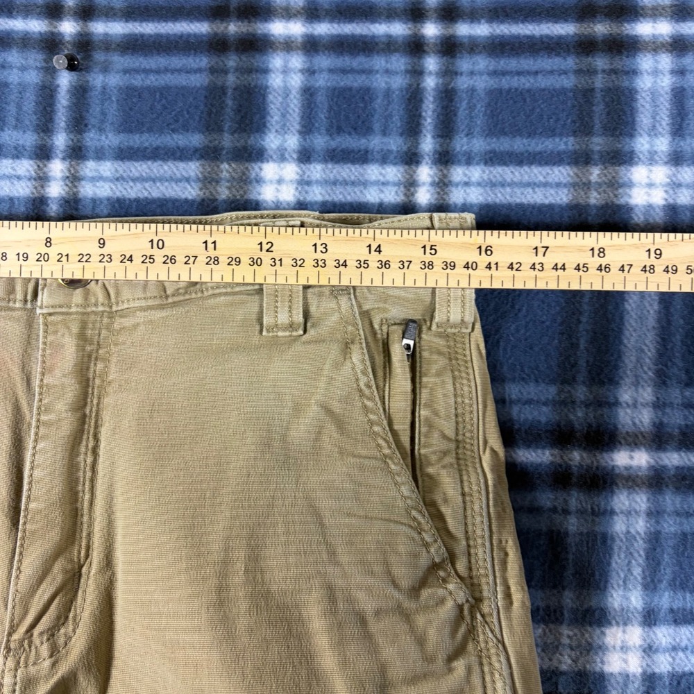 Carhartt Rugged Flex Straight Fit Canvas Work Pants Tan 33x32 102821 253 - Picture 4 of 10